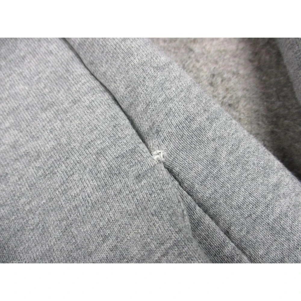 Chicago Bulls Hoodie Sweatshirt Mens Large Gray White NBA Nike Michael Jordan